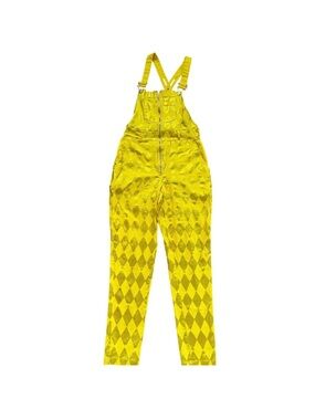 Harley Quinn birds of prey Yellow Diamond-Print Women's Overalls medium